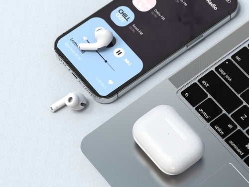 Techancy Tws Wireless Headset Pro White KP2708, Bluetooth 5.3,